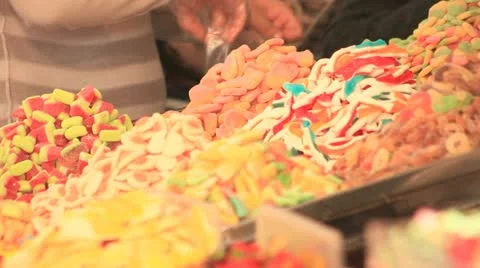 673. picking candies Stock Footage 21764929