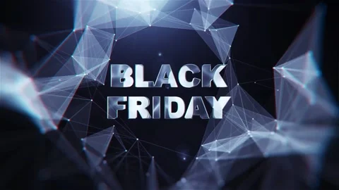 68 Animation Text Glitch Effect Black Friday Stock-Footage 136222971