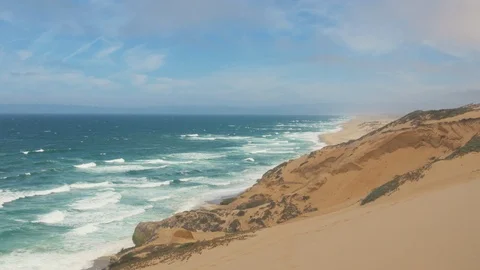 68 View of the beach from a small mountain Stock-Footage 93481006