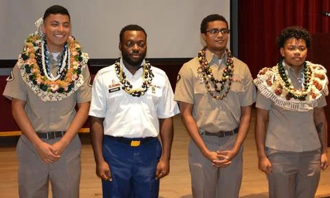 68D Operating Room Specialist Program: Congratulations to (from left) Pfc.... Stock Photos
