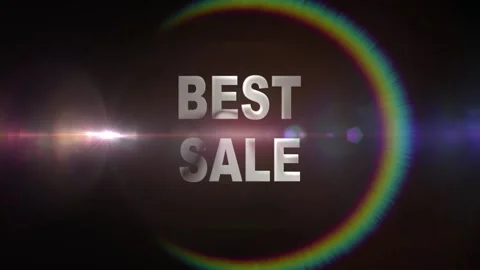 69 Animation Text Neon and Lens Flare Effect Best Sale v2 Stock-Footage 136576098