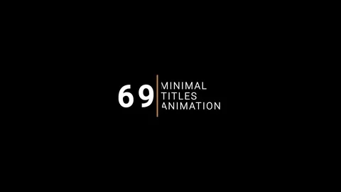 69 Title Pack Animation Stock After Effects