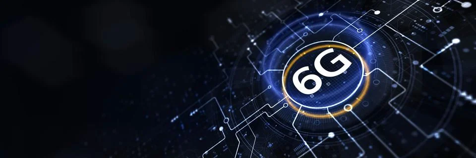 6G Concept: Envisioning the Future of Connectivity and Intelligent Systems Stock Illustration
