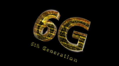 6G Digital Network technology 6th generation mobile communication 0 N1 red 4 Vídeos de archivo 129658927