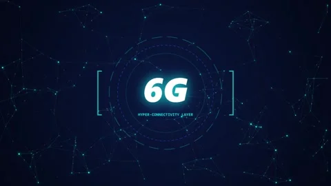 6g hyper-connectivity layer with glowing digital nodes Stock Footage 346757984