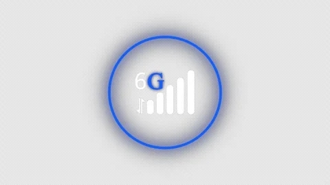 6G Internet icon animation Stock Footage 279888302