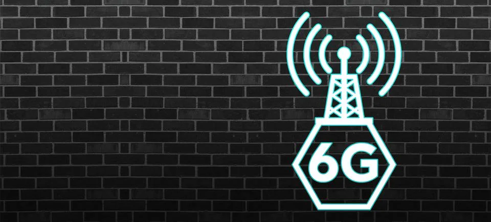 6g neon Stock Illustration