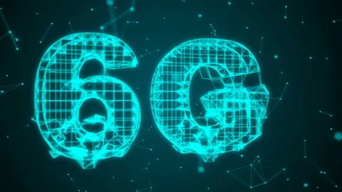 6G technology, advanced technology communication, 6th generation of technology Stock Footage 119547494