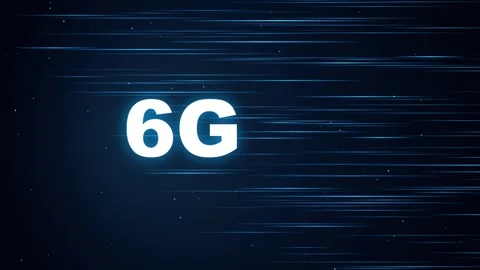6g technology futuristic digital data animation Stock Footage 346757983