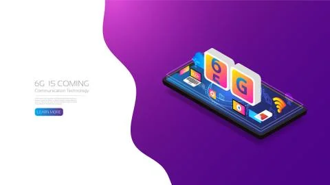 6G technology Stock Illustration