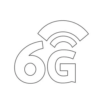 6G Wireless Wifi icon 스톡 일러스트