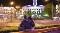 6K (!!!) & 4K & HD. The couple at the night city street. RAW video output. 4k or 4k+ Resolution