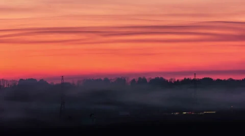 6K (!!!) &amp; 4K &amp; HD resolutions, Evening city landscape; MADE OF RAW VIDEO OUTPUT Stock-Footage 36880401