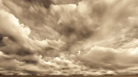 6k alien white apocalyptic dramatic sunset clouds with dark sky seamless loop Stock Footage 170494442