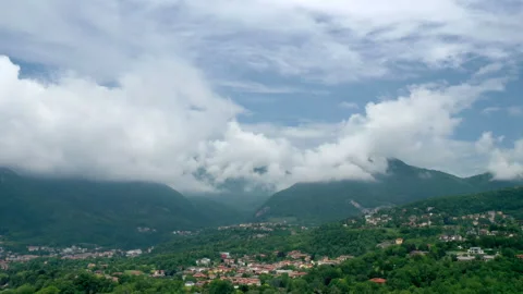 6K Cloud Mountain Hyperlapse Stock Footage 131736930