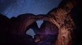 6K Double Arch & Milky Way Galaxy Time Lapse in Arches Utah 4k or 4k+ Resolution