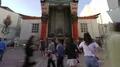6K Hollywood Chinese Theater Time Lapse of tourists taking pics on Handprints 4k or 4k+ Resolution