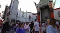 6K Hollywood Chinese Theater Time Lapse Tourists Taking Pictures Tilt Down 4k or 4k+ Resolution
