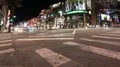 6K Hollywood Highland Scramble Crosswalk Time Lapse at Night Pan Right 4k or 4k+ Resolution