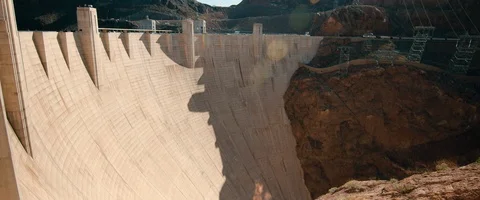 6K - Hoover Dam View Stock Footage 126364475