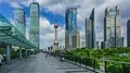 6K Hyperlapse: Downtown Shanghai,China. Motion Timelapse. 4k or 4k+ Resolution