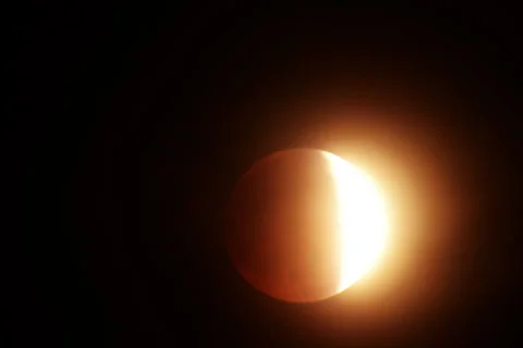 6K Lunar Eclipse 2014 04 Moon and Clouds April Stock Footage 37240188