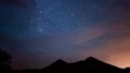 6K Milky Way Galaxy over Mountains Time Lapse of Night Sky Stars and Clouds 4k or 4k+ Resolution