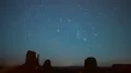 6K Monument Valley Orionids Meteor Shower and Milky Way 4k or 4k+ Resolution