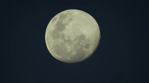 6K R3D - Full Moon in clear black sky, centre frame, supermoon. Africa 4K uhd Stock Footage 54830315
