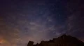 6K Rocky Canyon Milky Way Galaxy Time Lapse Night Sky Stars 4k or 4k+ Resolution
