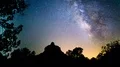 6K Sedona Milky Way Galaxy Dolly & Pan Bell Rock Time Lapse Stars 4k or 4k+ Resolution