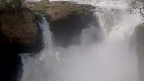 6K slow motion shot of Murchison Falls, Uganda Stock Footage 250652956