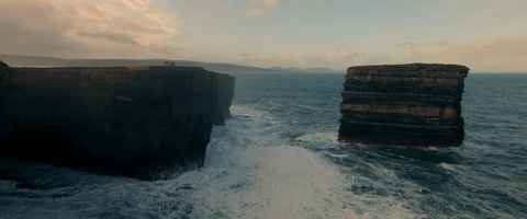 6K - Sunrise Timelapse at Downpatrick Head in Ireland Stock Footage 123388948