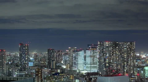 6K Time Lapse - Night in Tokyo Stockbeeldmateriaal 62551042