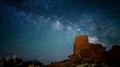 6K Wupatki Milky Way Galaxy Time Lapse Dolly & Pan Indian Ruins 4k or 4k+ Resolution
