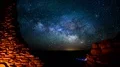 6K Wupatki Milky Way Galaxy Time Lapse over Ancient Indian Ruins 4k or 4k+ Resolution