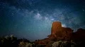 6K Wupatki Milky Way Galaxy Time Lapse Dolly over Ancient Indian Ruins 4k or 4k+ Resolution