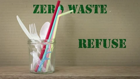6Rs zero waste 库存影片 137873793