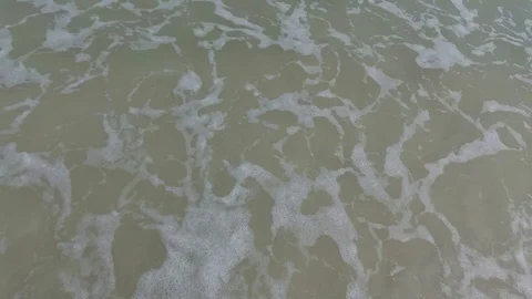 6Sea waves with foam, background. Restless dirty water. Stock Footage 88386013