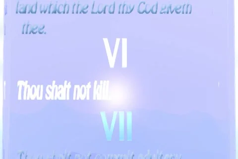6th Commandment Sapphire English 動画素材 995924
