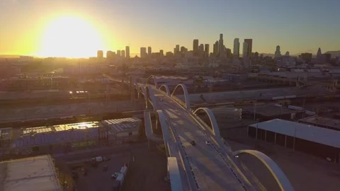 6th St Bridge 1 Stock Footage 243398655