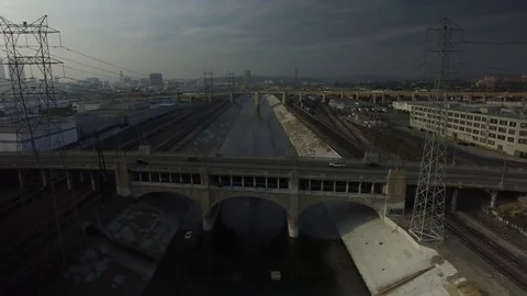 6th St Bridge 2 Stock Footage 81379567