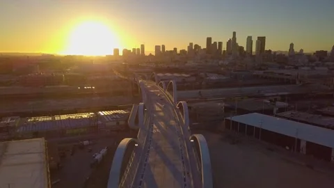 6th St Bridge 2 Stock Footage 243398646