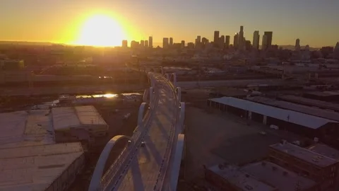 6th St Bridge 4 Stock-Footage 243398654