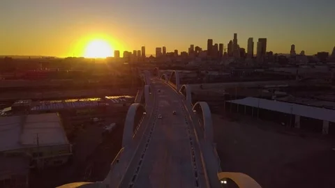 6th St Bridge 6 Stock-Footage 243398679