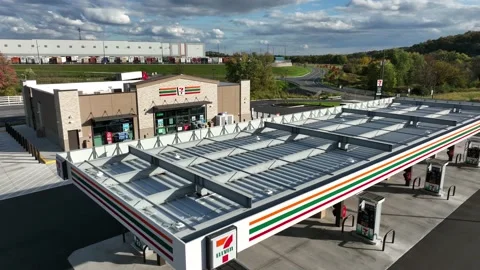 7 11 Store. 7 Eleven gas station. Conven... | Stock Video | Pond5