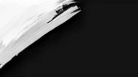 7. Black and White Brush Stroke Transition Animation with Ink and Grunge Tex Stock Footage 345360807