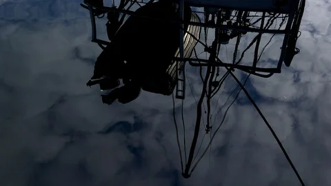 7 Boat Reflections Tasmania Stock Footage 87635377