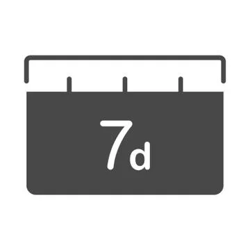 7 days icon Stock Illustration