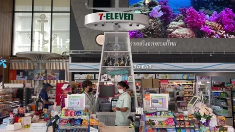 7 Eleven Store Inside Oslo Central Train Station Norway Stock